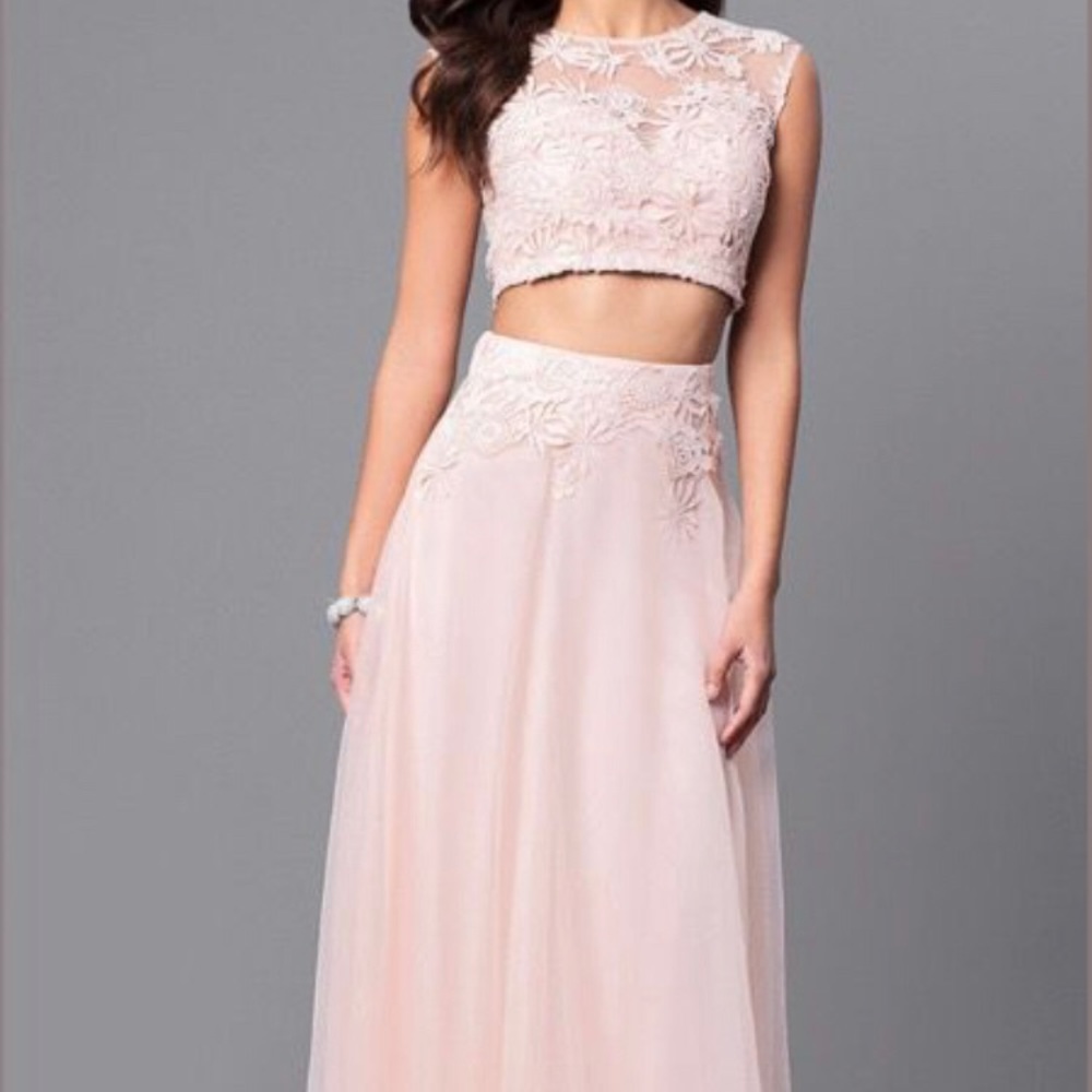 Two-piece prom dress